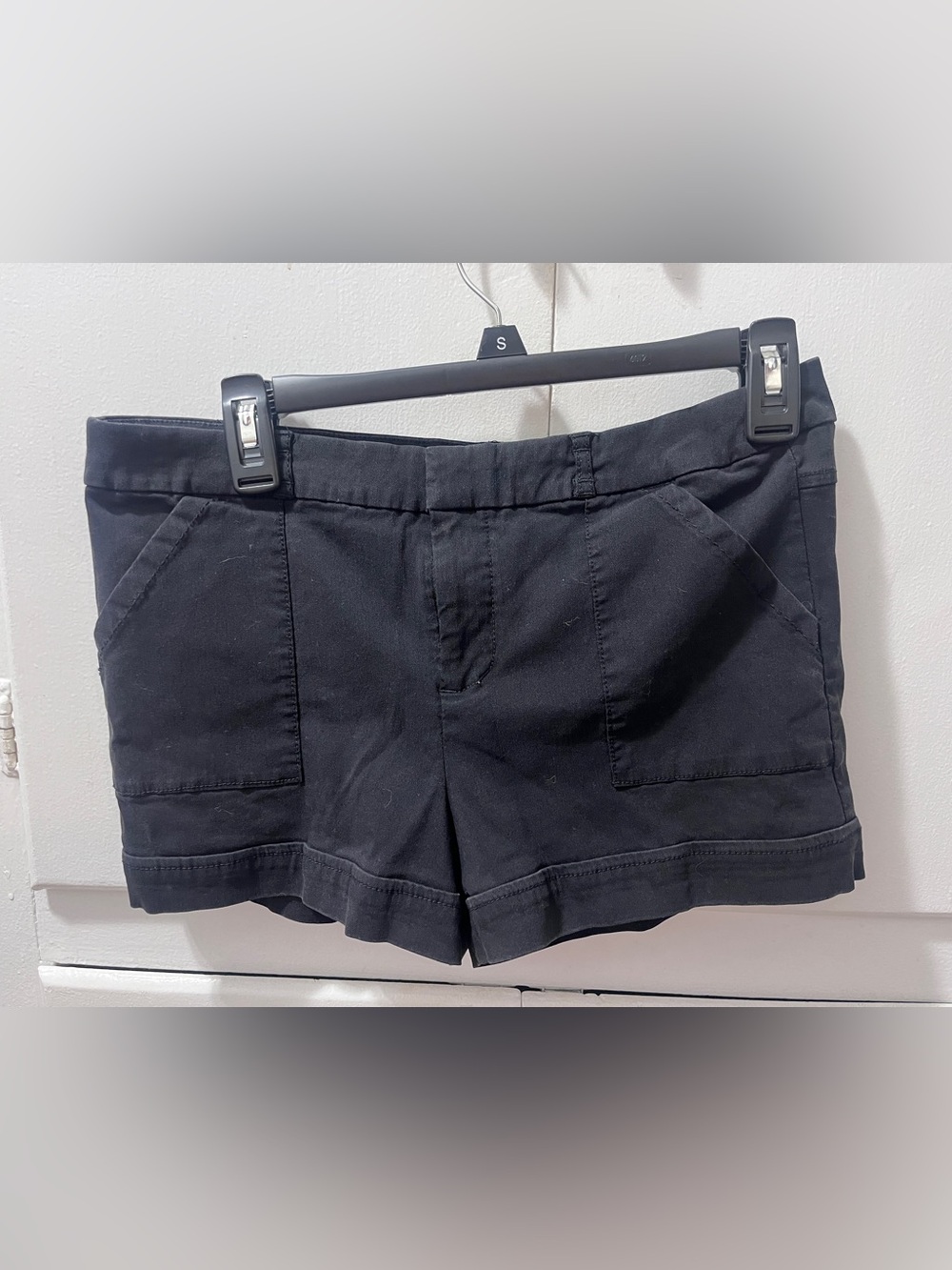 Black Women's Cotton Blend Casual Shorts- Rue 21 - size 13/14